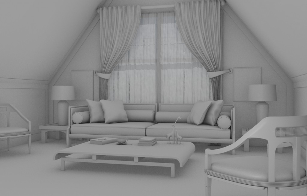 Modelling an Interior Scene with Blender: Modeling Result preview image 1